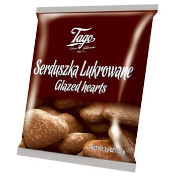 Tago Glazed Gingerbread Hearts (14x160g)
